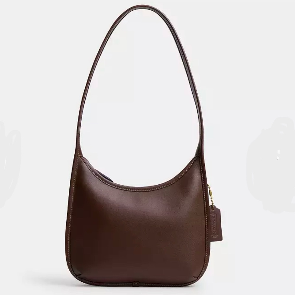 New Coach Curve Zip Bag in Maple